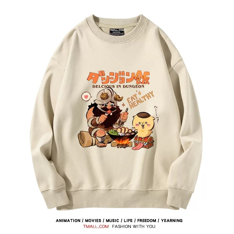 【tops】chiikawaプリントプルオーバー（ 男女兼用）Ｋ0164