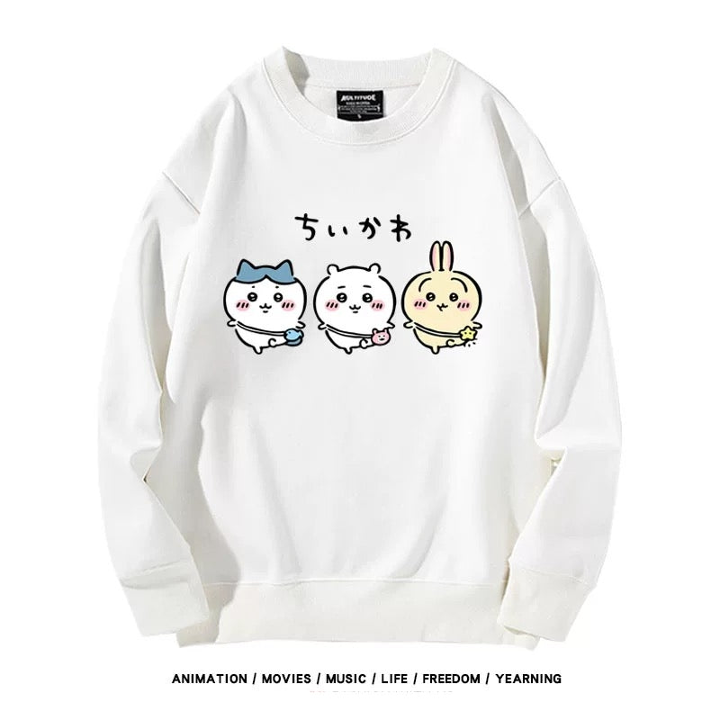 【tops】ちいかわプリントパーカー（ 男女兼用）Ｋ0176