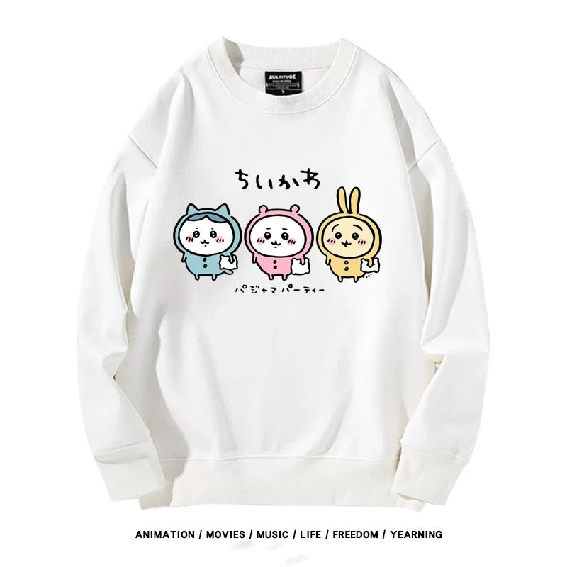 【tops】ちいかわプリントパーカー（ 男女兼用）Ｋ0173