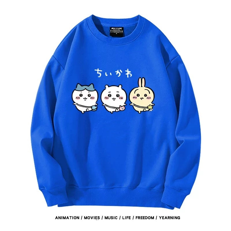 【tops】ちいかわプリントパーカー（ 男女兼用）Ｋ0176