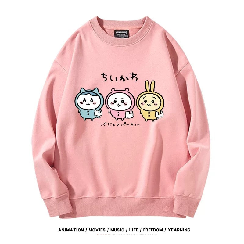 【tops】ちいかわプリントパーカー（ 男女兼用）Ｋ0173