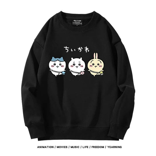【tops】ちいかわプリントパーカー（ 男女兼用）Ｋ0176