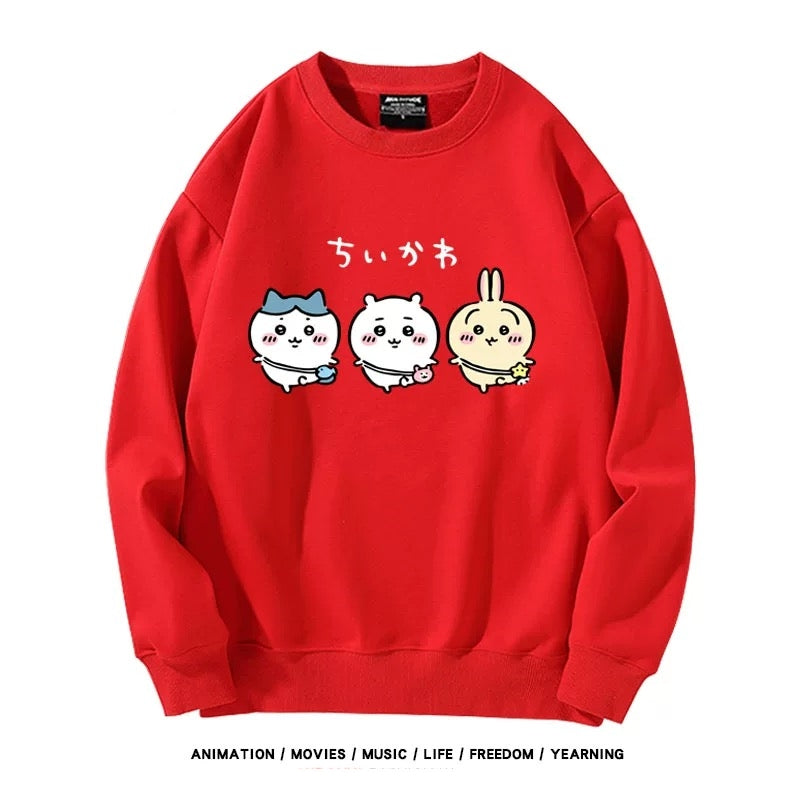 【tops】ちいかわプリントパーカー（ 男女兼用）Ｋ0176