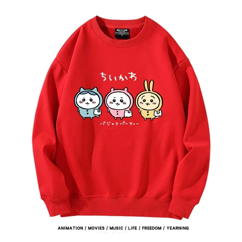 【tops】ちいかわプリントパーカー（ 男女兼用）Ｋ0173