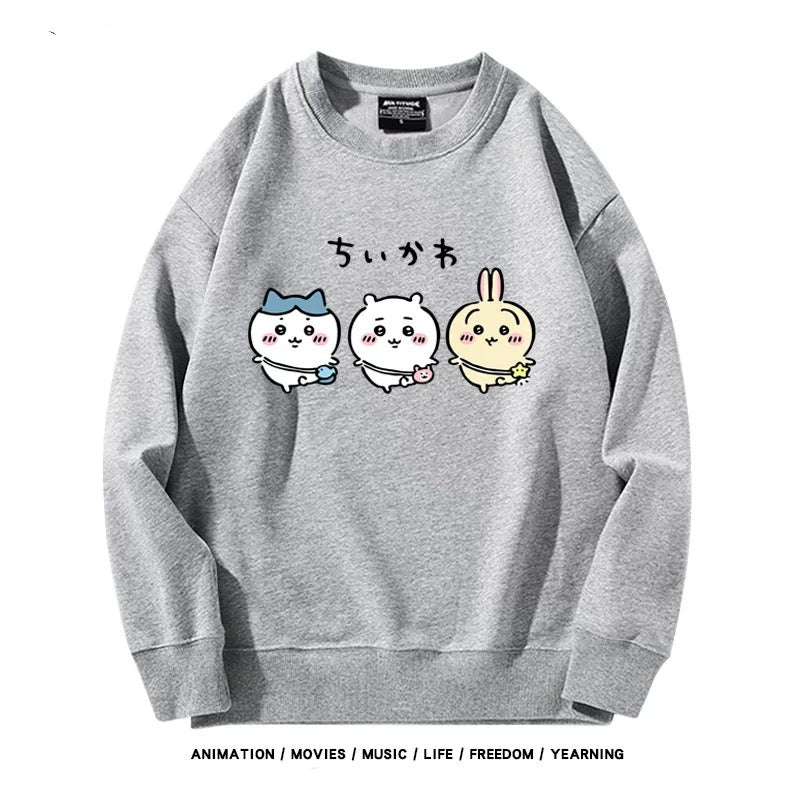 【tops】ちいかわプリントパーカー（ 男女兼用）Ｋ0176