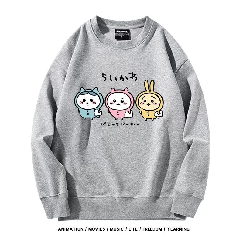 【tops】ちいかわプリントパーカー（ 男女兼用）Ｋ0173