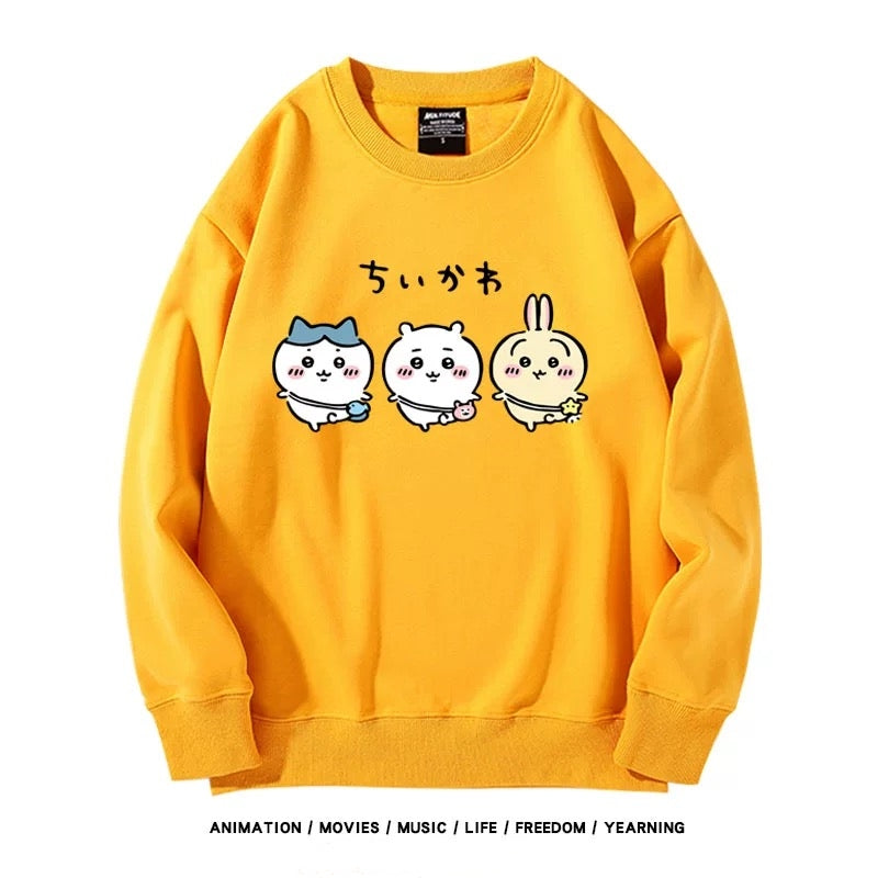 【tops】ちいかわプリントパーカー（ 男女兼用）Ｋ0176