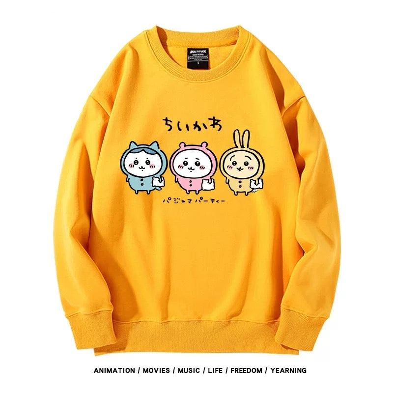 【tops】ちいかわプリントパーカー（ 男女兼用）Ｋ0173