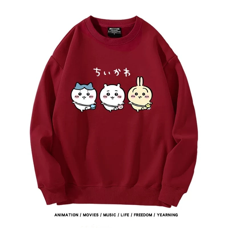 【tops】ちいかわプリントパーカー（ 男女兼用）Ｋ0176