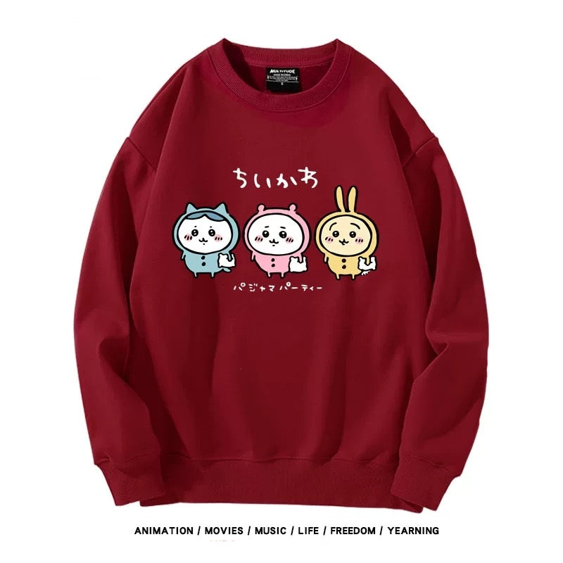 【tops】ちいかわプリントパーカー（ 男女兼用）Ｋ0173