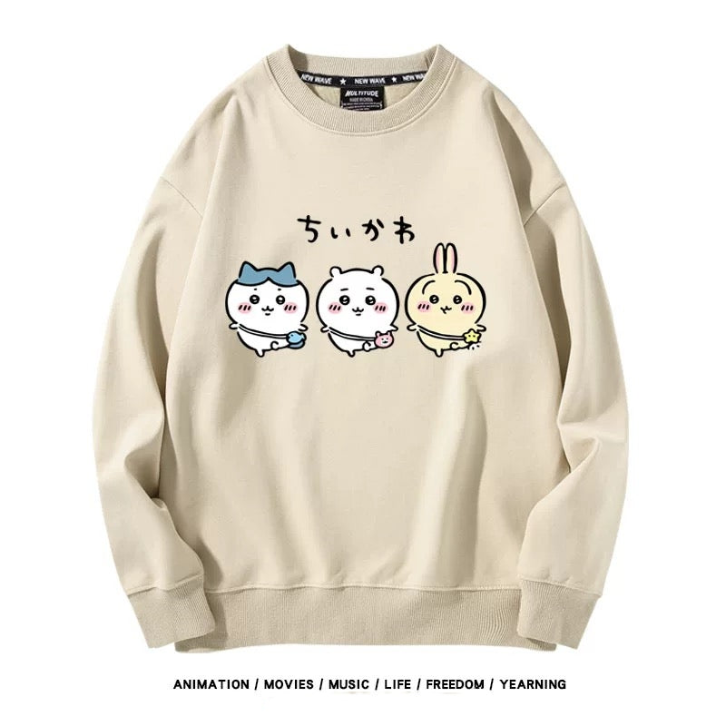 【tops】ちいかわプリントパーカー（ 男女兼用）Ｋ0176