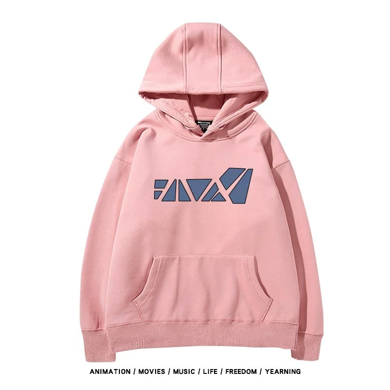 【tops】崩壊 -銀狼プリントパーカー（ 男女兼用）Ｋ0179