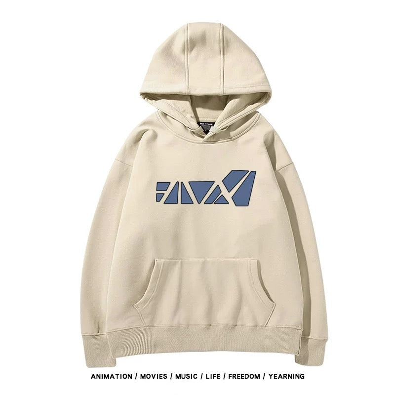 【tops】崩壊 -銀狼プリントパーカー（ 男女兼用）Ｋ0179