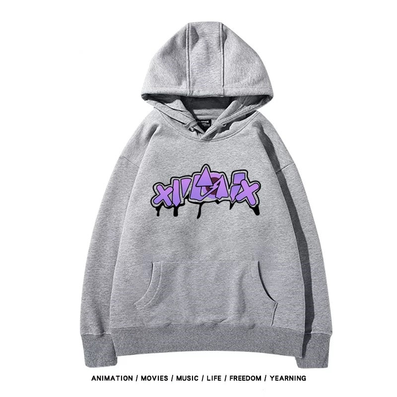 【tops】崩壊-銀狼  プリントパーカー（ 男女兼用）Ｋ0181