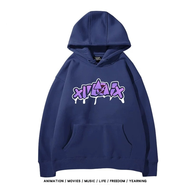 【tops】崩壊-銀狼  プリントパーカー（ 男女兼用）Ｋ0181