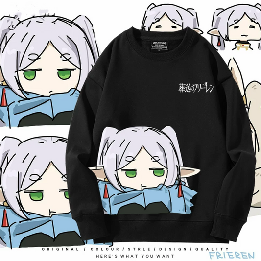 【tops】葬送のフリーレンプリントプルオーバー（ 男女兼用）Ｋ0182