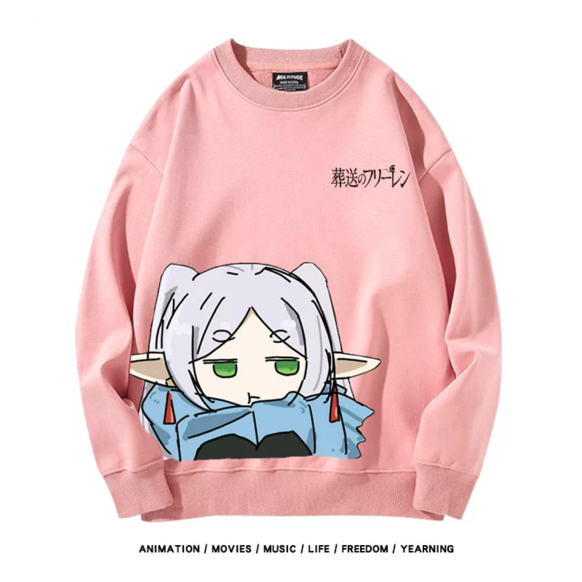 【tops】葬送のフリーレンプリントプルオーバー（ 男女兼用）Ｋ0182