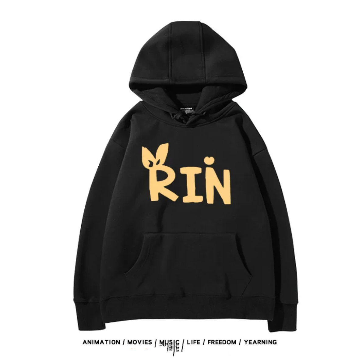 【tops】鏡音鈴プリントパーカー（ 男女兼用）Ｋ0185