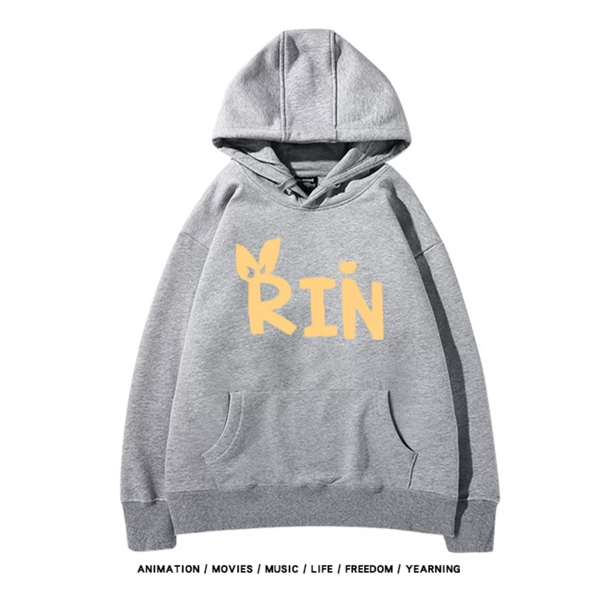 【tops】鏡音鈴プリントパーカー（ 男女兼用）Ｋ0185