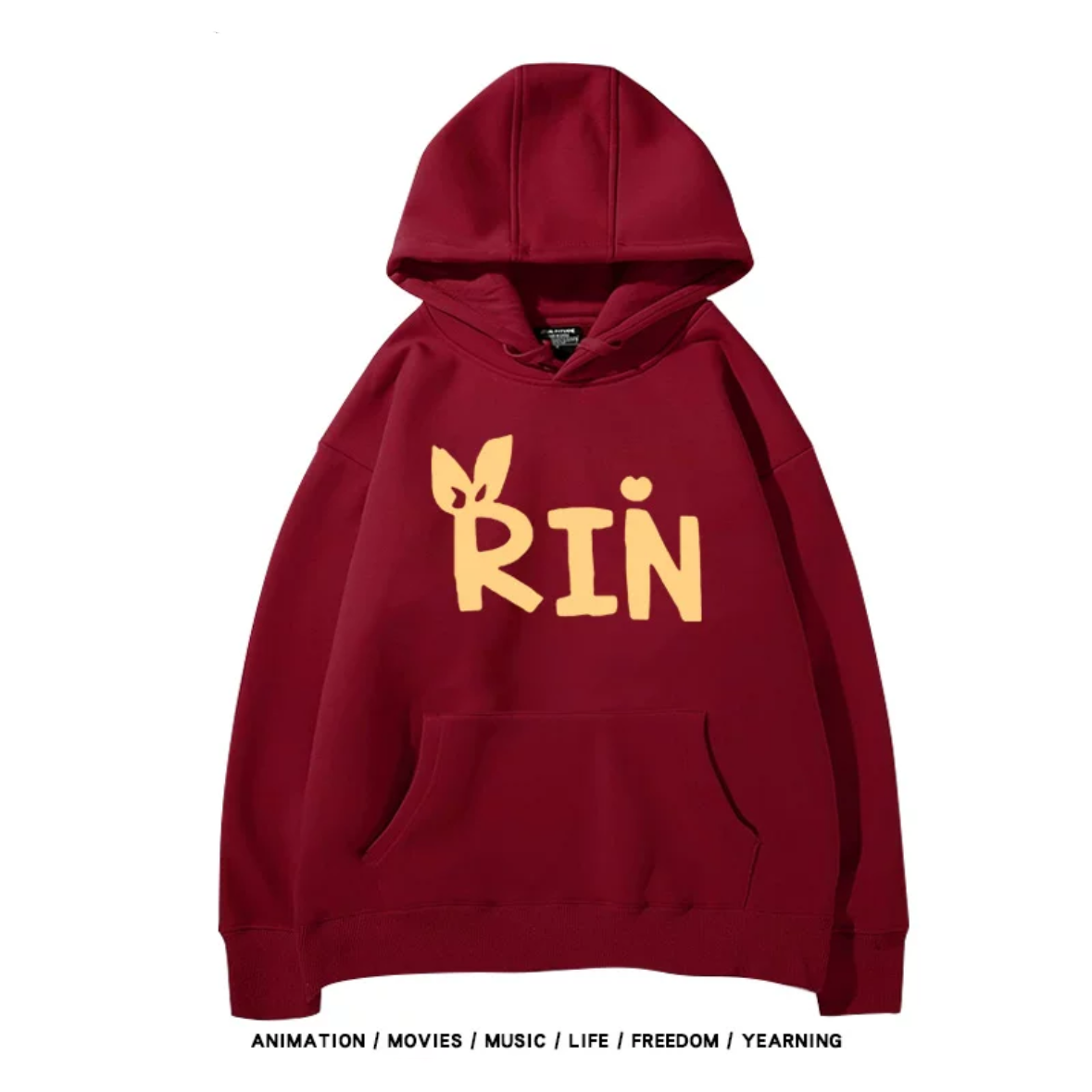 【tops】鏡音鈴プリントパーカー（ 男女兼用）Ｋ0185