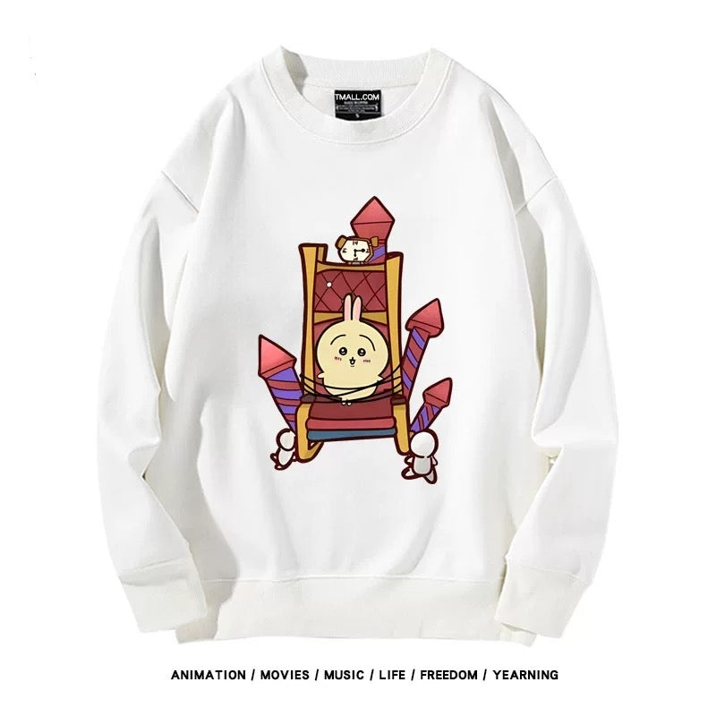 【tops】chiikawaプリントプルオーバー（ 男女兼用）Ｋ0198