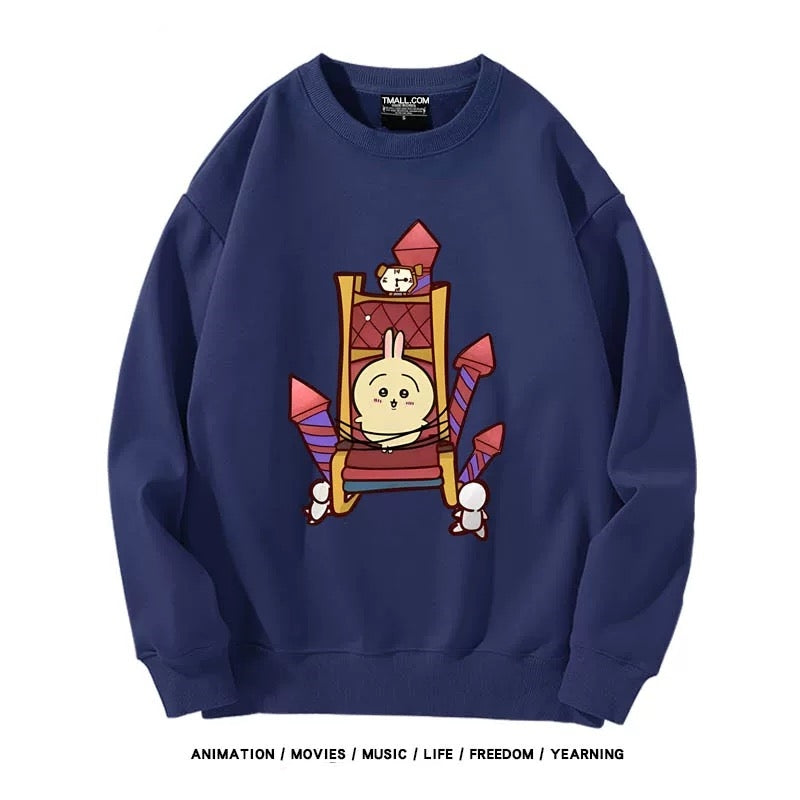 【tops】chiikawaプリントプルオーバー（ 男女兼用）Ｋ0198