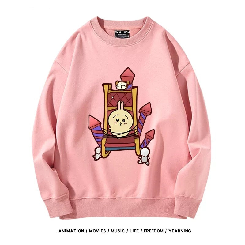 【tops】chiikawaプリントプルオーバー（ 男女兼用）Ｋ0198