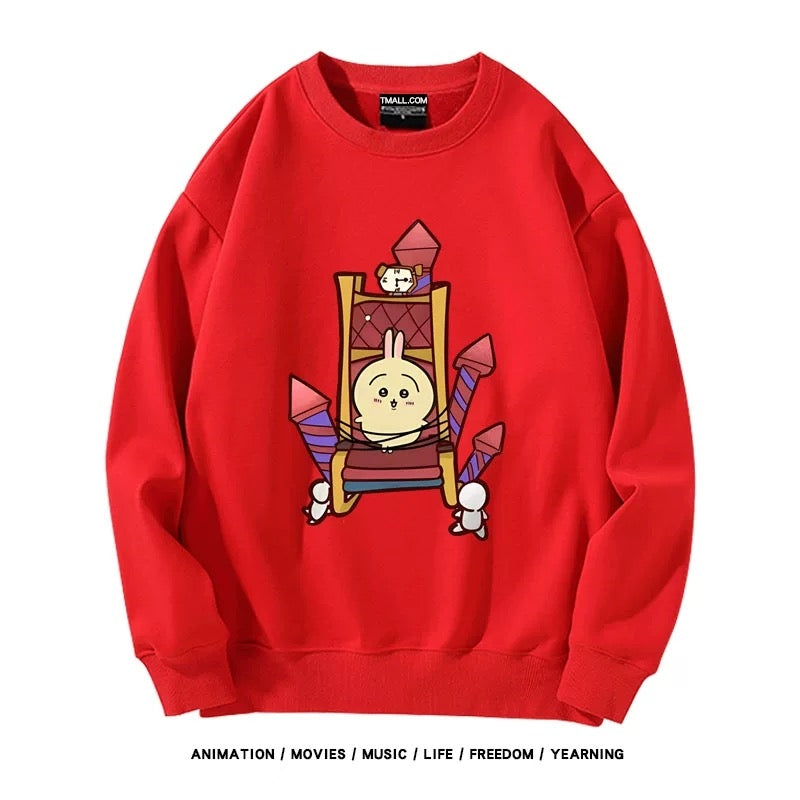 【tops】chiikawaプリントプルオーバー（ 男女兼用）Ｋ0198