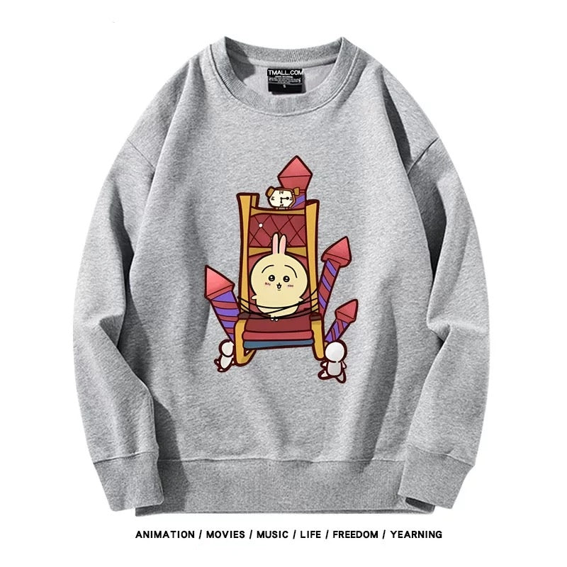 【tops】chiikawaプリントプルオーバー（ 男女兼用）Ｋ0198