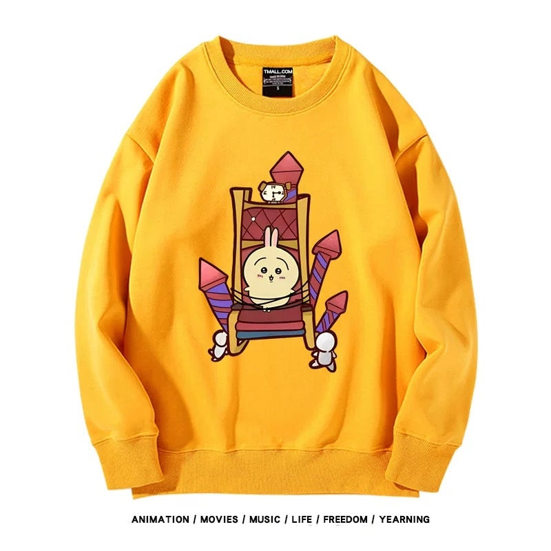 【tops】chiikawaプリントプルオーバー（ 男女兼用）Ｋ0198