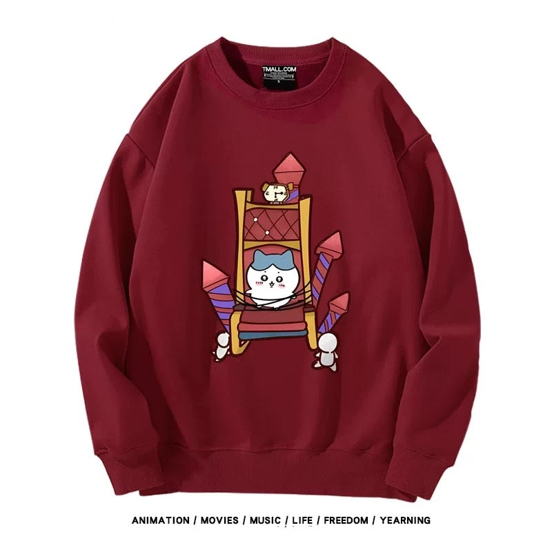 【tops】chiikawaプリントプルオーバー（ 男女兼用）Ｋ0197