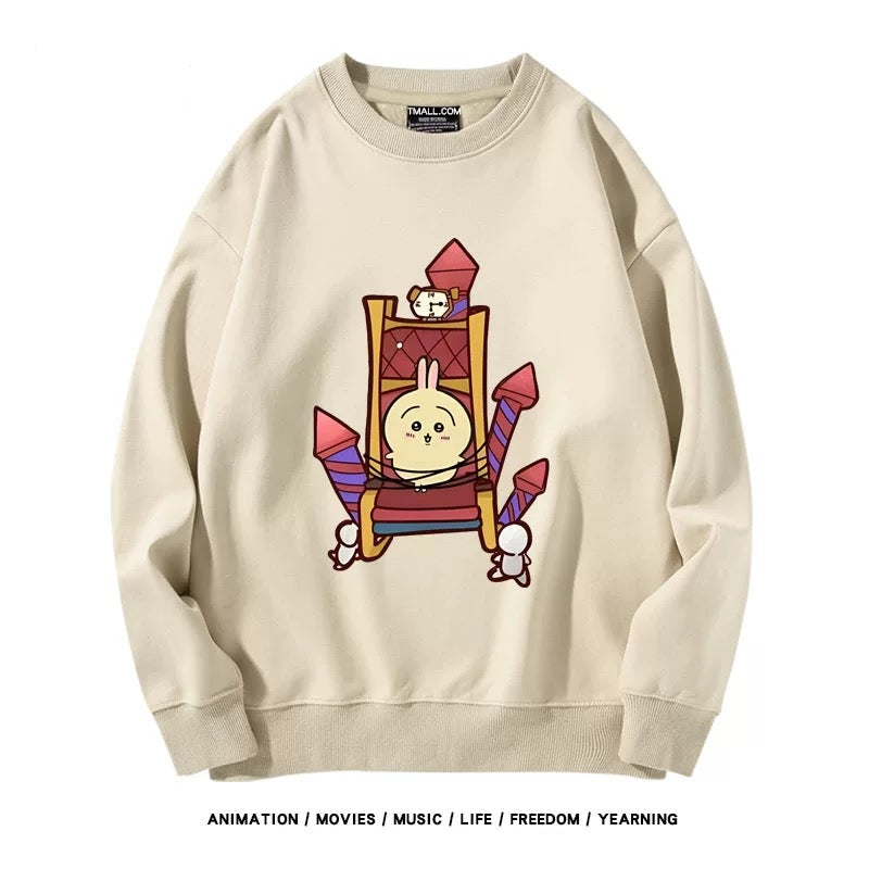 【tops】chiikawaプリントプルオーバー（ 男女兼用）Ｋ0198