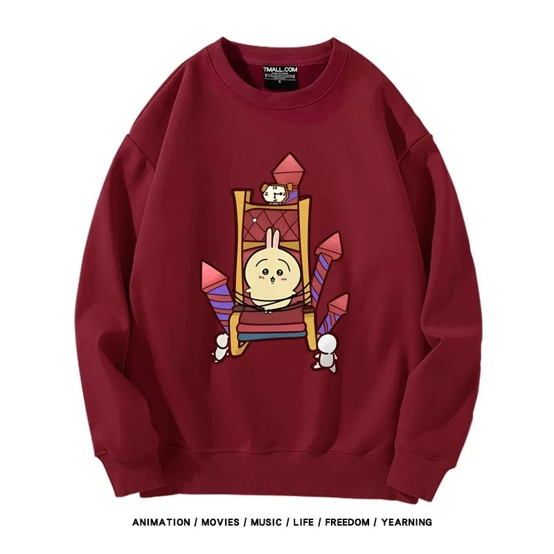 【tops】chiikawaプリントプルオーバー（ 男女兼用）Ｋ0198