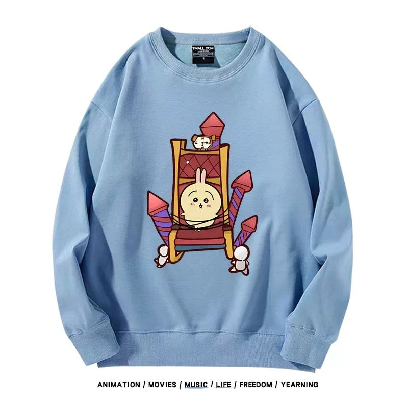 【tops】chiikawaプリントプルオーバー（ 男女兼用）Ｋ0198