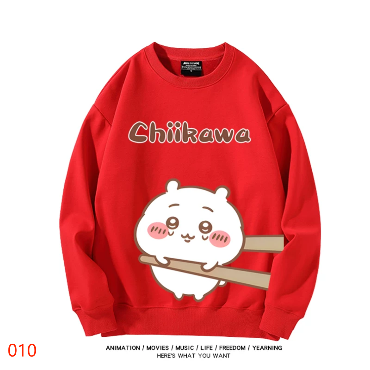 【tops】CHIIKAWAプリントプルオーバー（ 男女兼用）K0204
