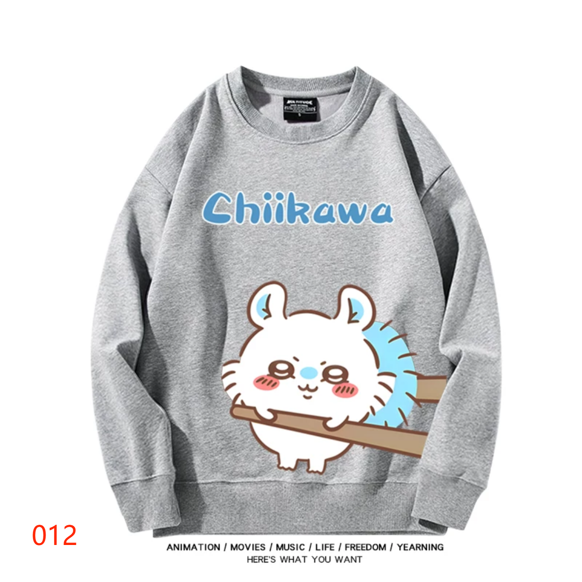 【tops】CHIIKAWAプリントプルオーバー（ 男女兼用）K0204