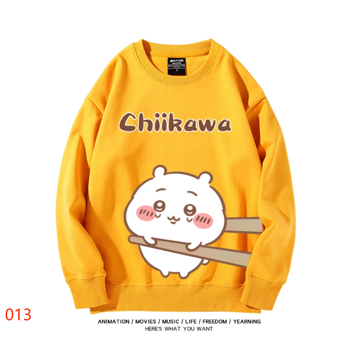 【tops】CHIIKAWAプリントプルオーバー（ 男女兼用）K0204