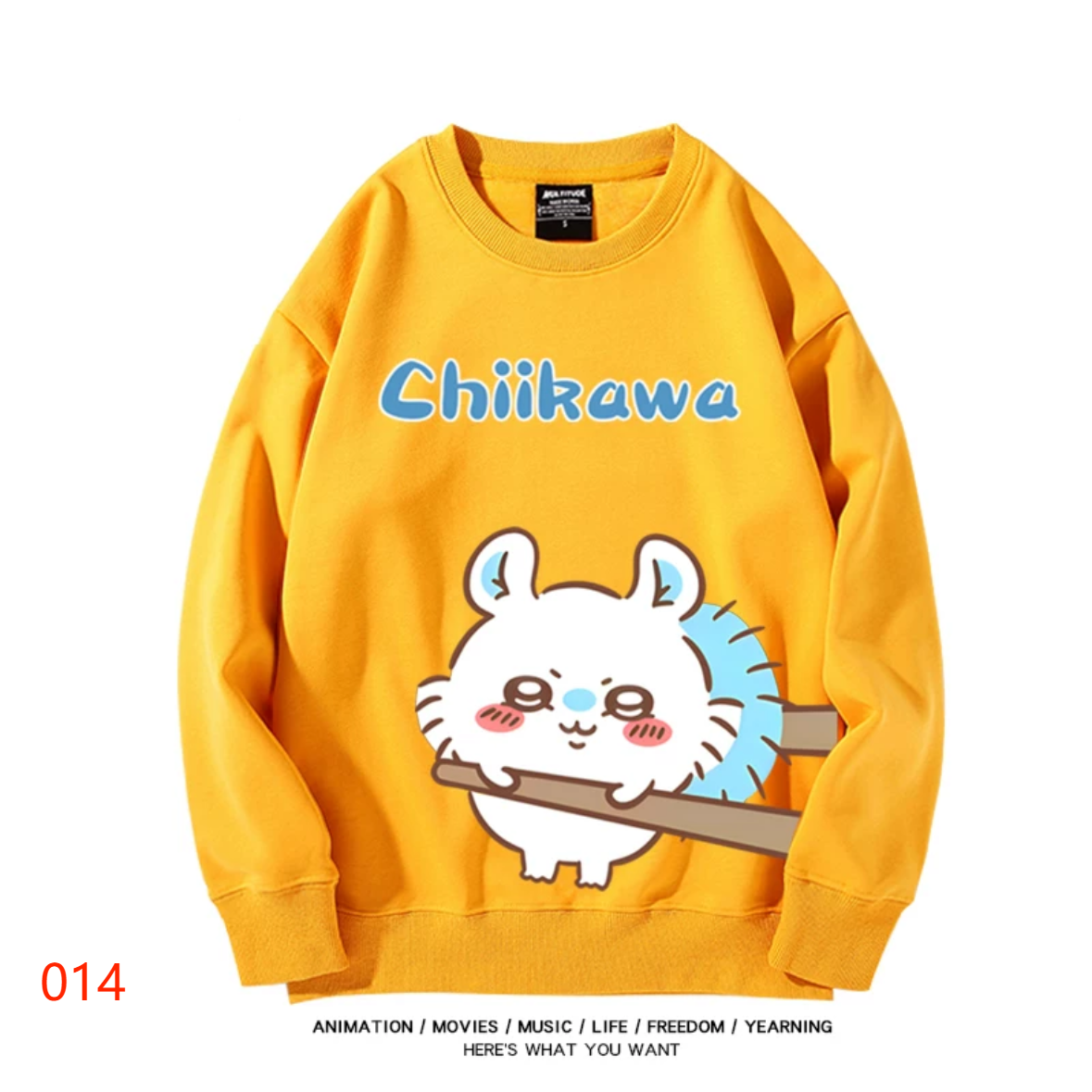 【tops】CHIIKAWAプリントプルオーバー（ 男女兼用）K0204