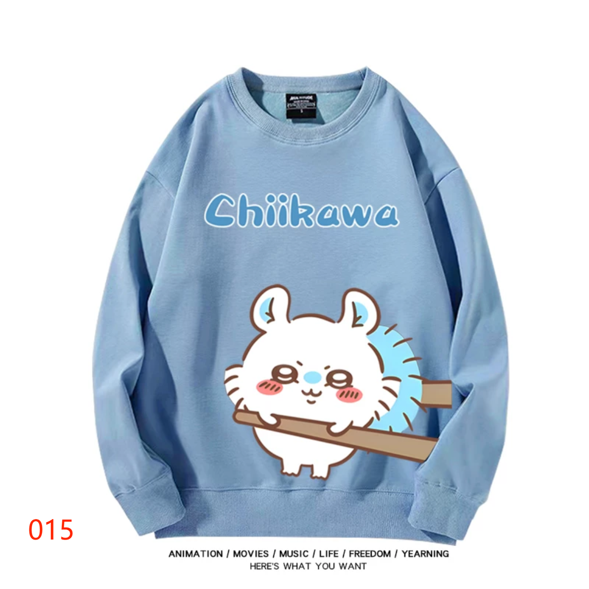【tops】CHIIKAWAプリントプルオーバー（ 男女兼用）K0204