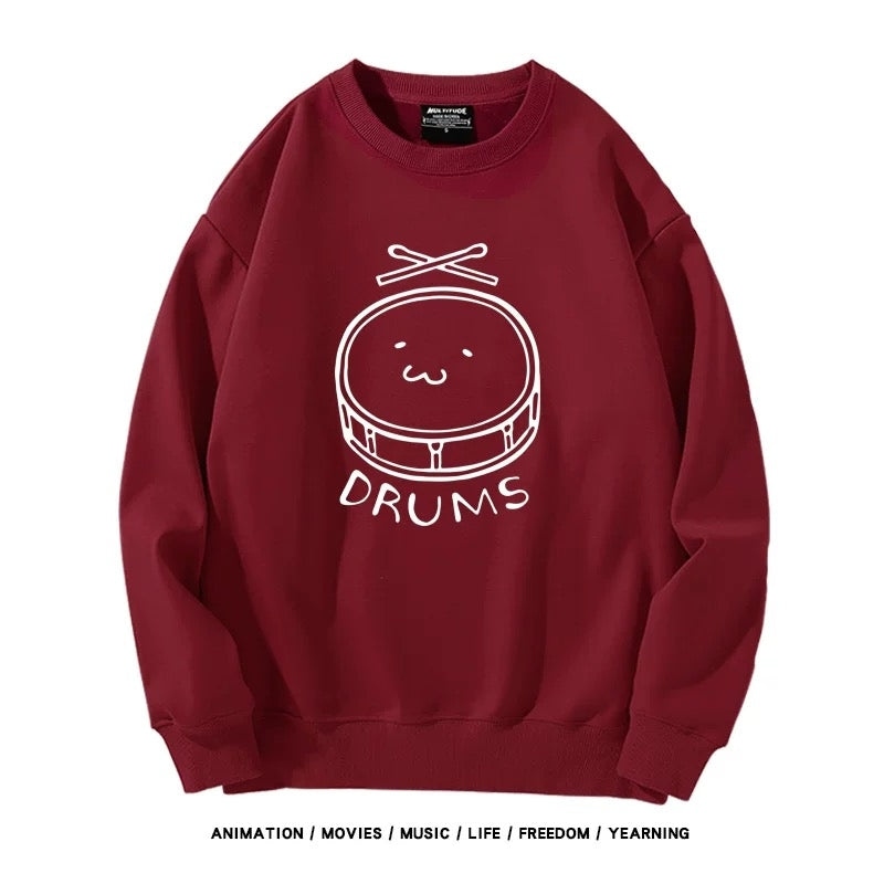 【tops】『 GIRLS BAND CRY』プリントパーカー（ 男女兼用）K0214