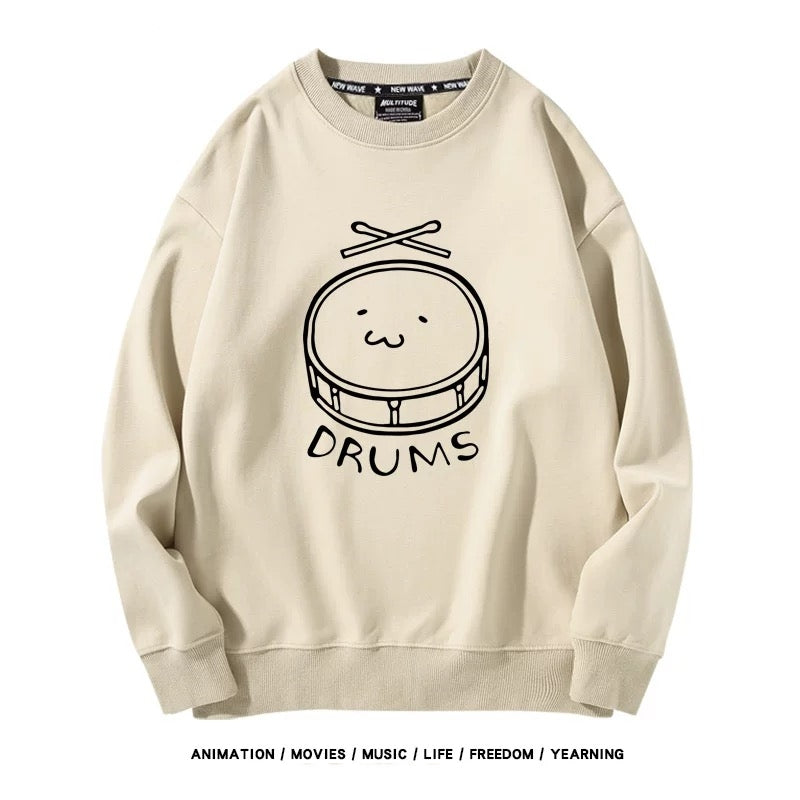 【tops】『 GIRLS BAND CRY』プリントパーカー（ 男女兼用）K0214