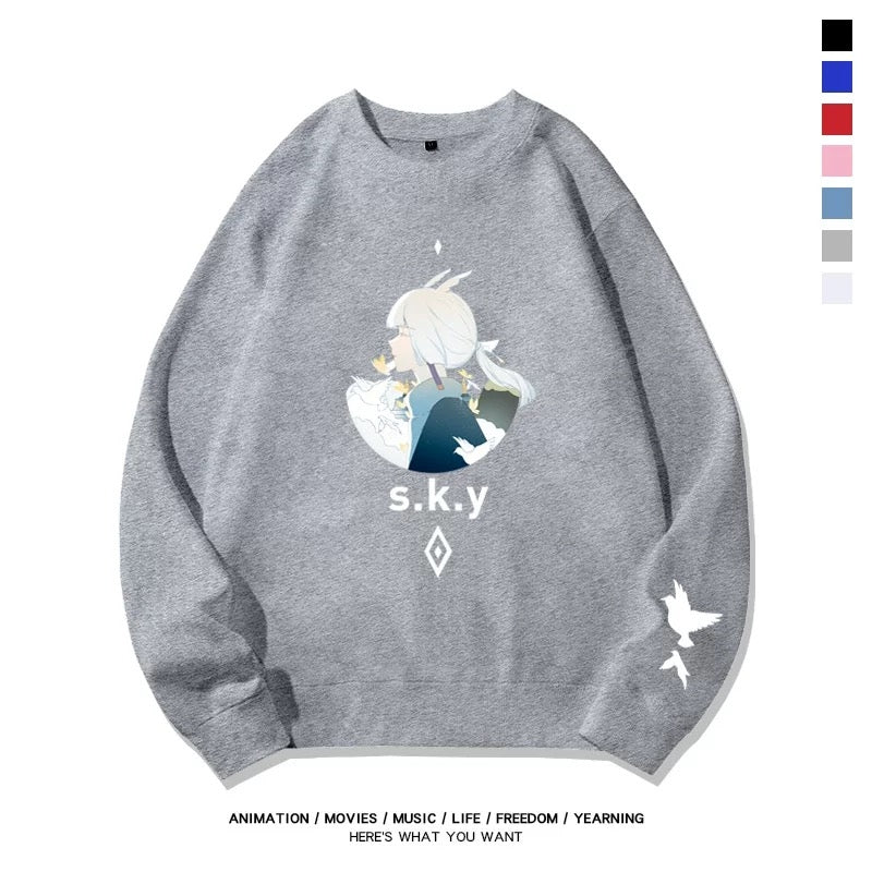 【tops】『Sky 星を紡ぐ子どもたち』プリントプルオーバ（ 男女兼用）K0245