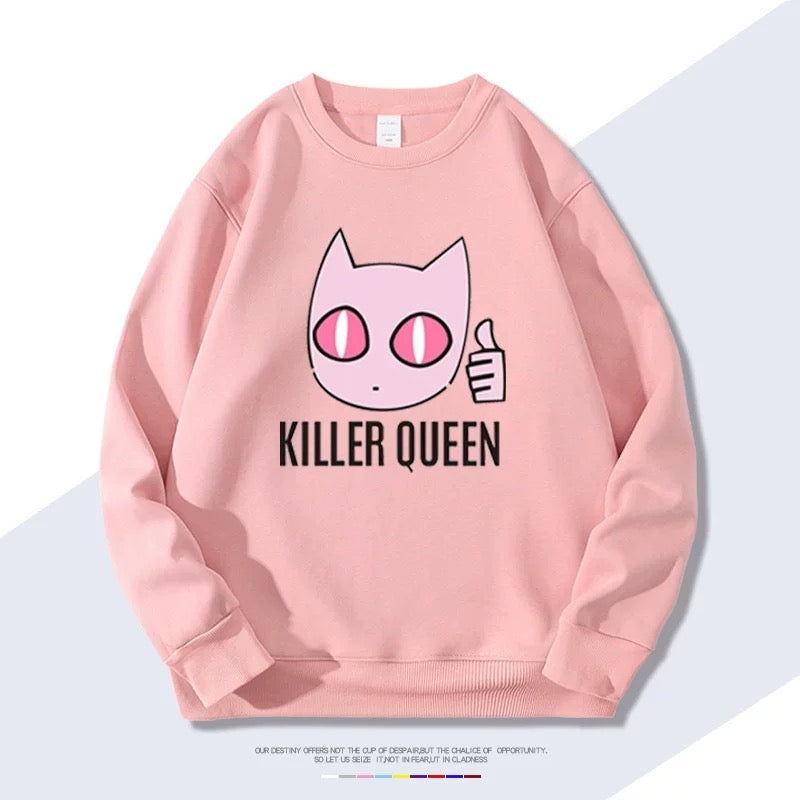 【tops】JOJO KILLER QUEENプリントプルオーバー（ 男女兼用）K0250