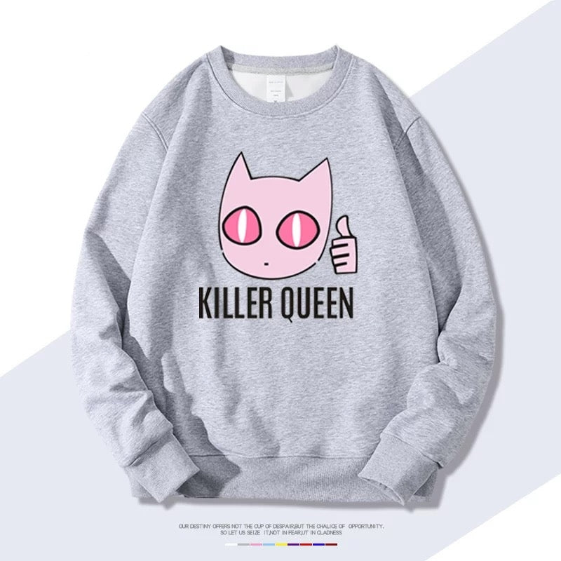 【tops】JOJO KILLER QUEENプリントプルオーバー（ 男女兼用）K0250