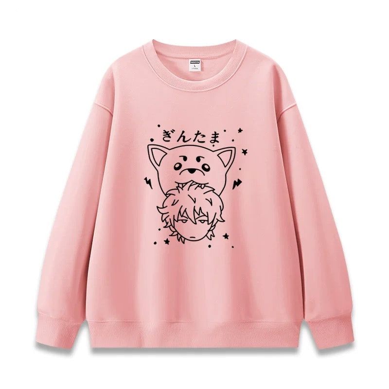 【tops】『銀魂』プリントプルオーバー（ 男女兼用）K0251