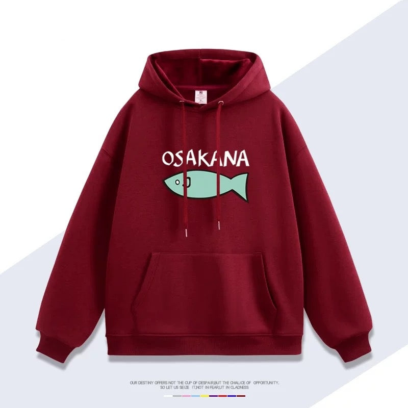 【tops】プリントパーカー（ 男女兼用）K0255