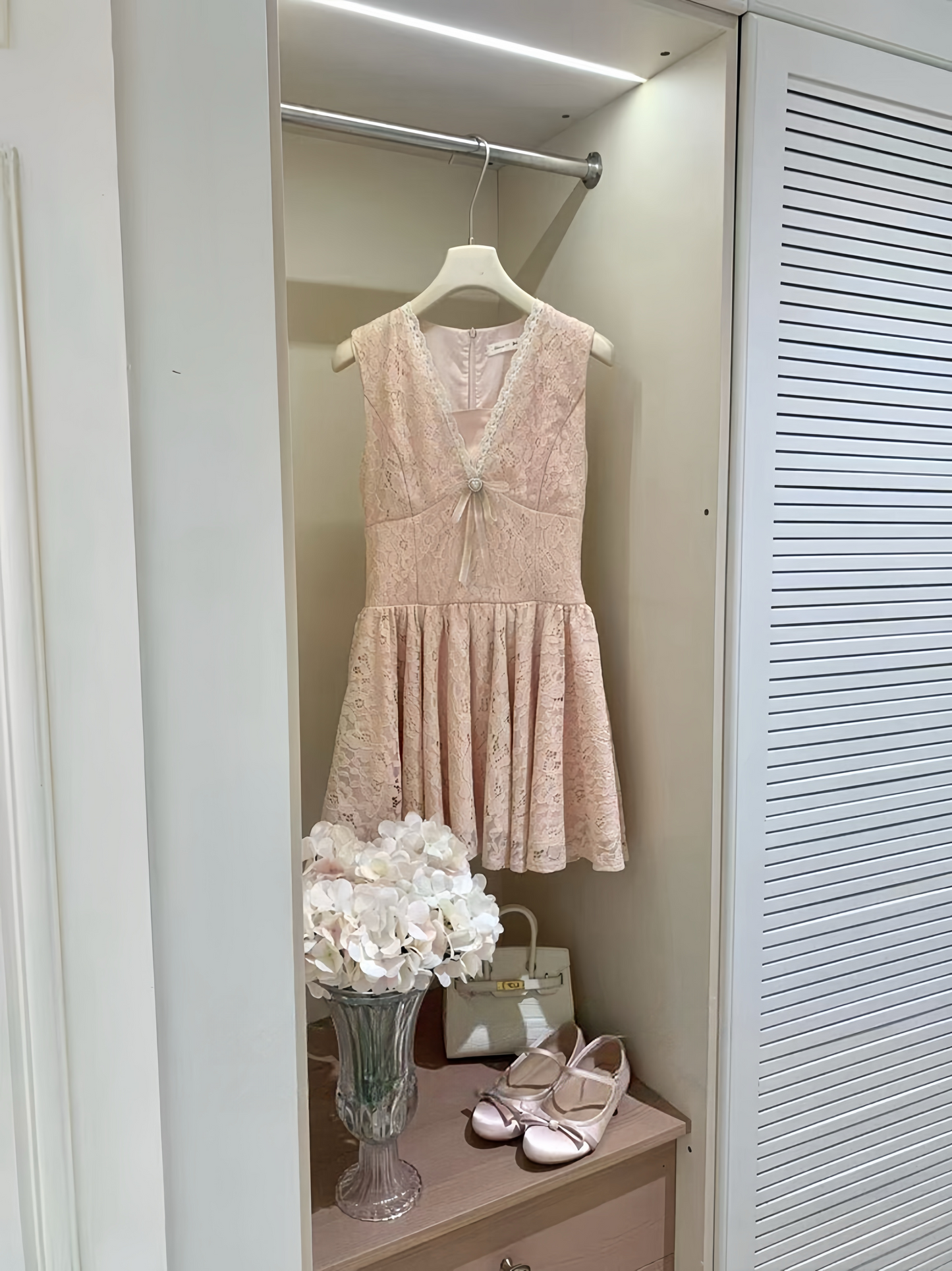 【dress】レースミニワンピース  K0566