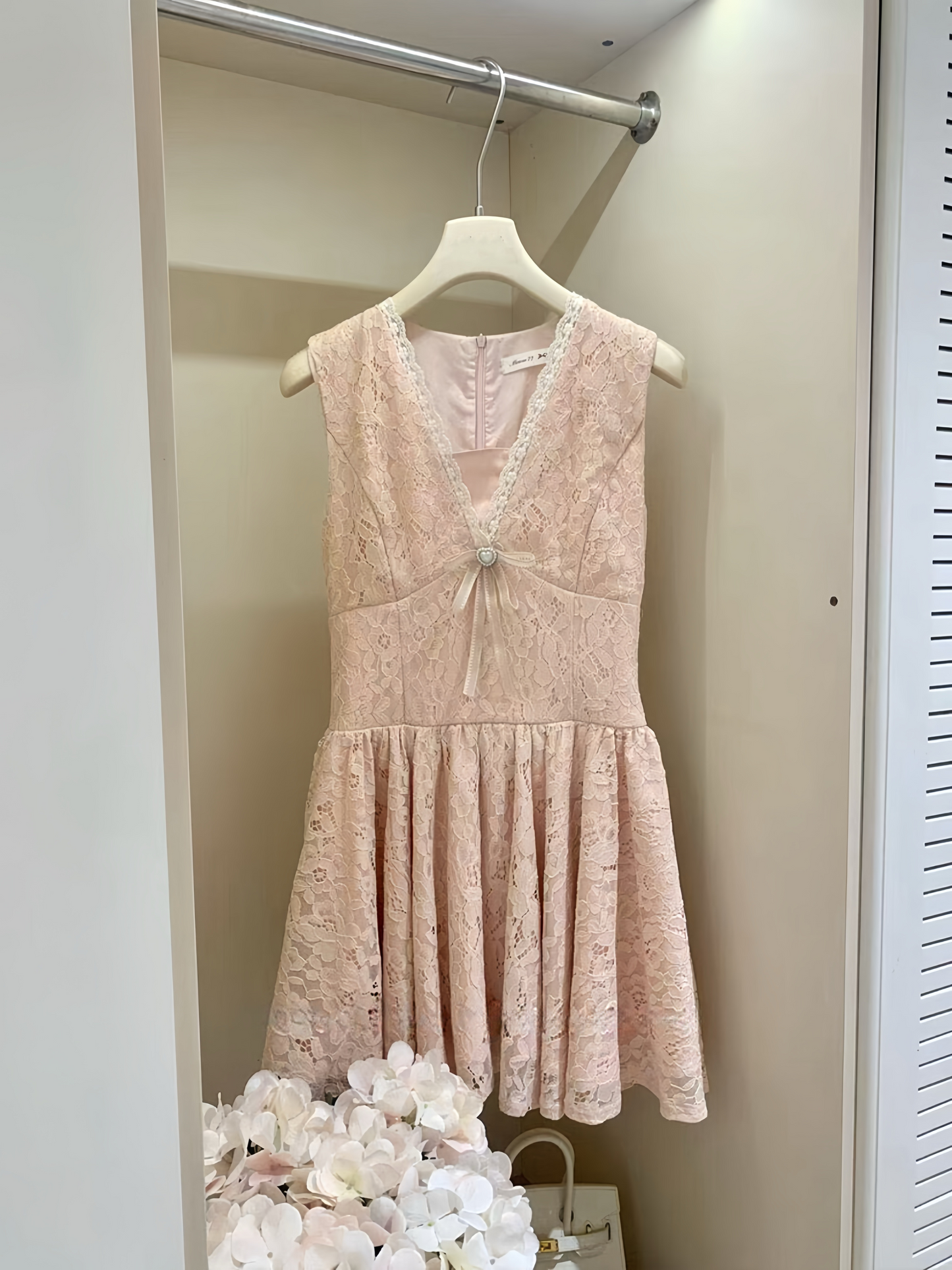 【dress】レースミニワンピース  K0566