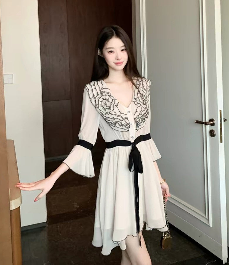【dress】フリルミニワンピース　K0563