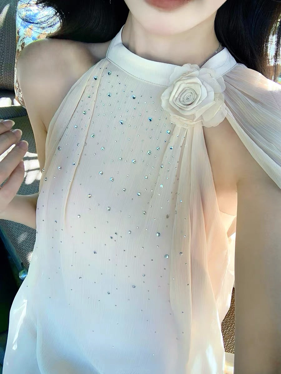 【dress】ビジューケープデザインミニワンピース Q8522